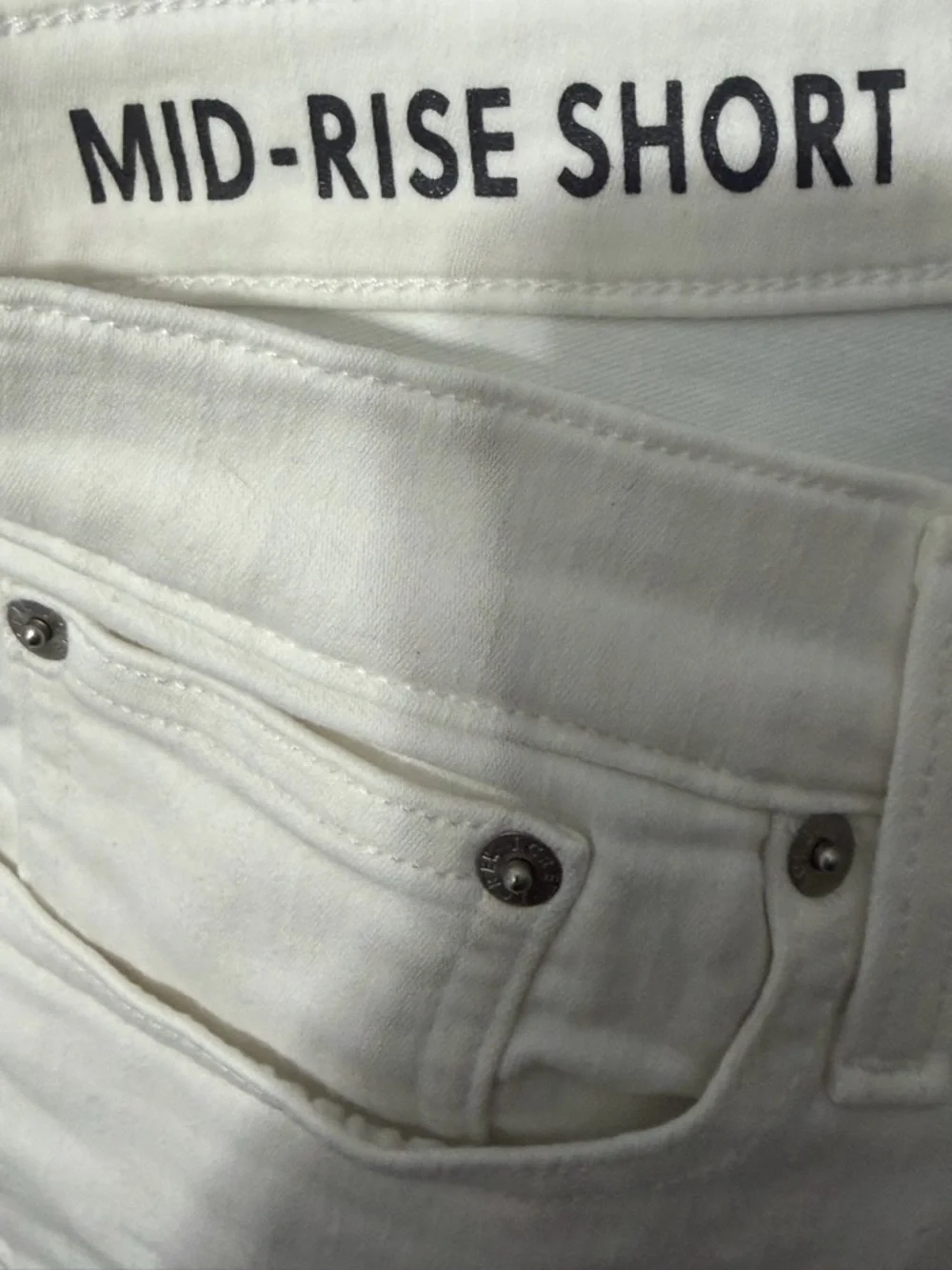 J. Crew White midrise Jean Shorts for Women waist 27